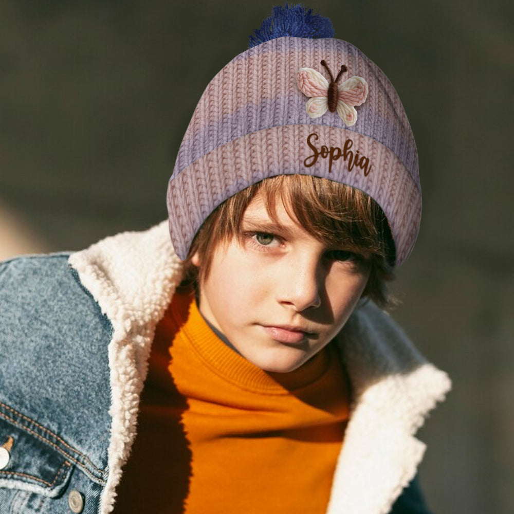 Wunderschöner Schmetterling – personalisierte Schmetterlingsmütze