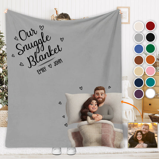 Unsere Kuscheldecke – Personalisierte Paardecke