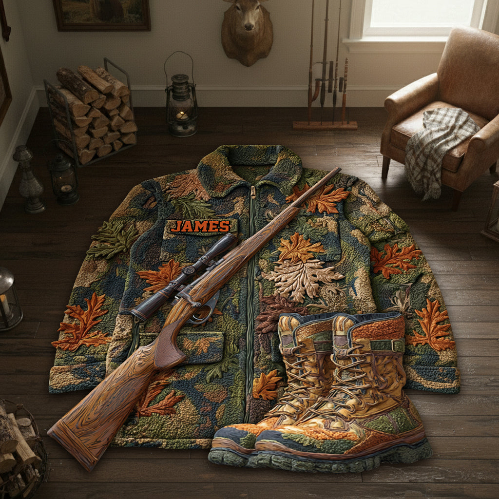 Liebe zur Jagd – Personalisierter, rutschfester, getufteter Jagdteppich