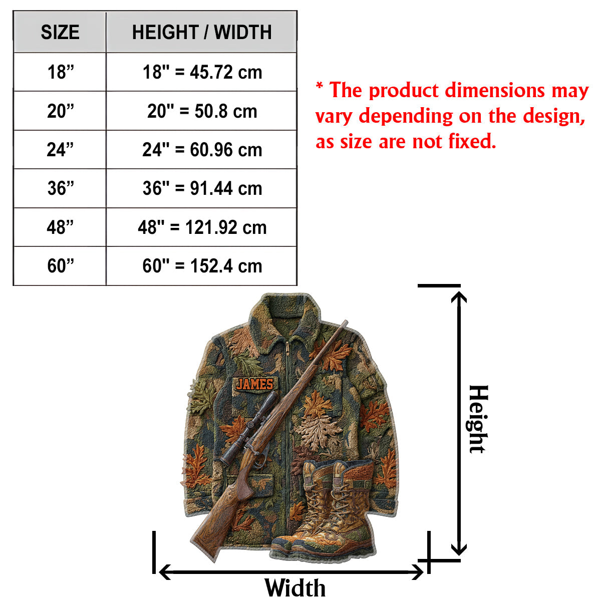 Liebe zur Jagd – Personalisierter, rutschfester, getufteter Jagdteppich