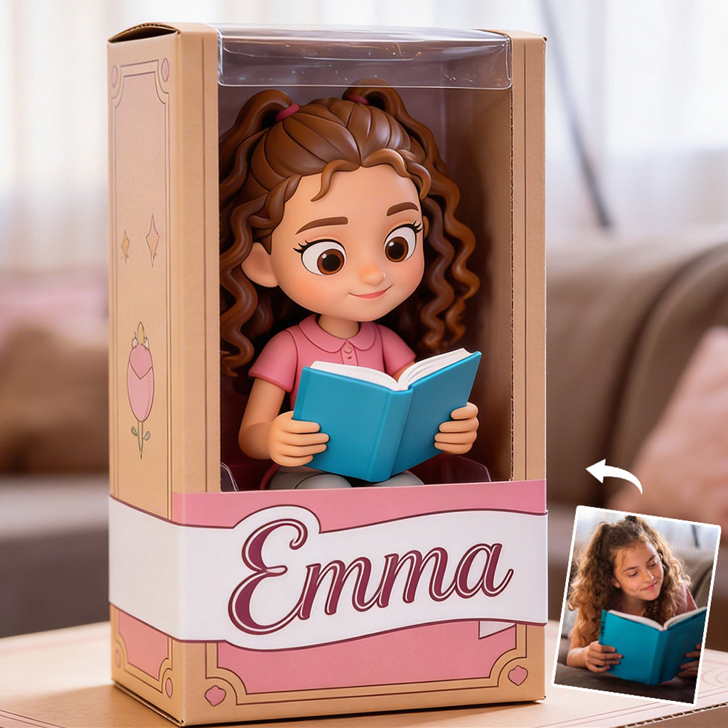 Any Hobby, Any Photo - Reading, Sewing, Gardening... - Personalized Book Custom Shaped Acrylic Plaque