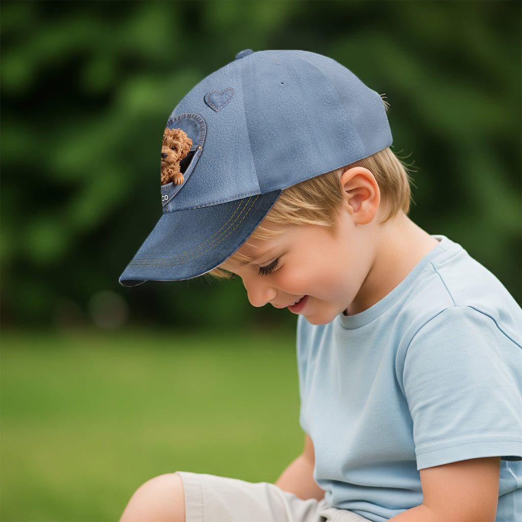Individuell gestaltbar mit Foto – Personalisierte klassische Hunde-Kappe