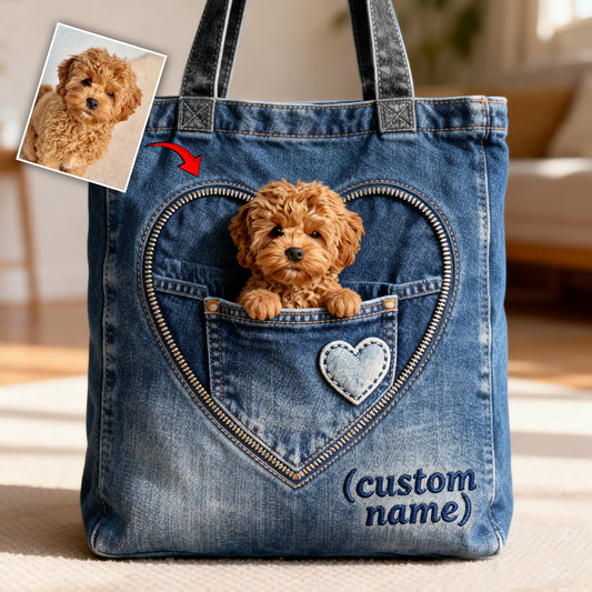 I Love My Dogs - Personalized Dog Tote Bag