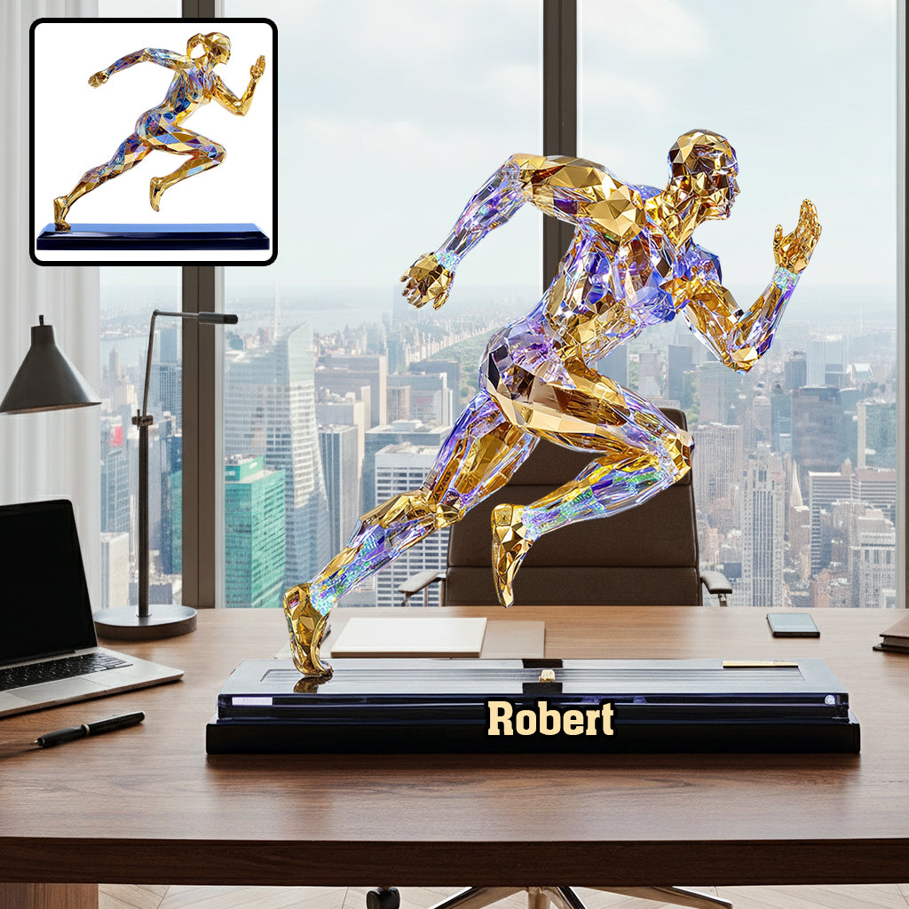 Luxury Creative Running Figurine Decoration Abstract - Personalized Running Custom Shaped Acrylic Plaque