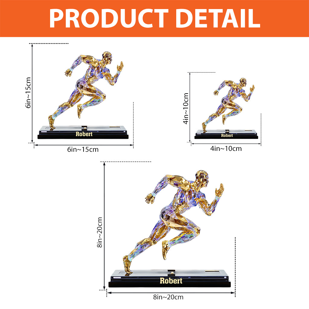 Luxury Creative Running Figurine Decoration Abstract - Personalized Running Custom Shaped Acrylic Plaque