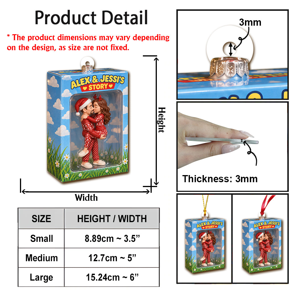 Unsere Geschichte - Personalisierte Paar Ornament