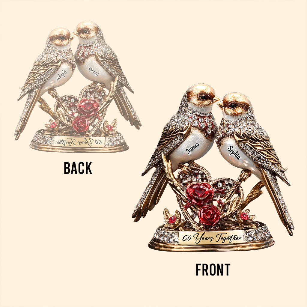 50 Jahre Ehe – Personalisierte Acrylplakette in Pärchenform