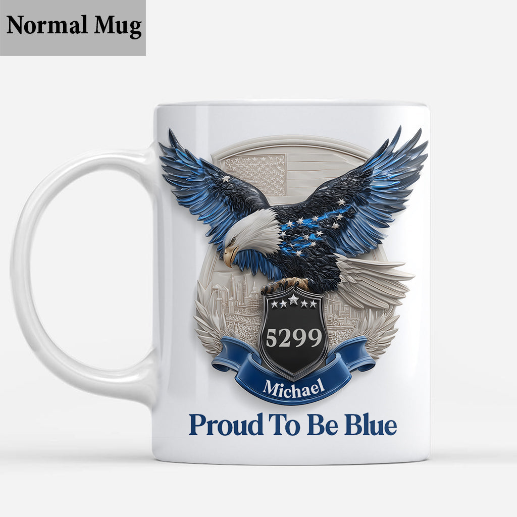 Stolz, Polizist zu sein – Personalisierte Tasse für Polizisten