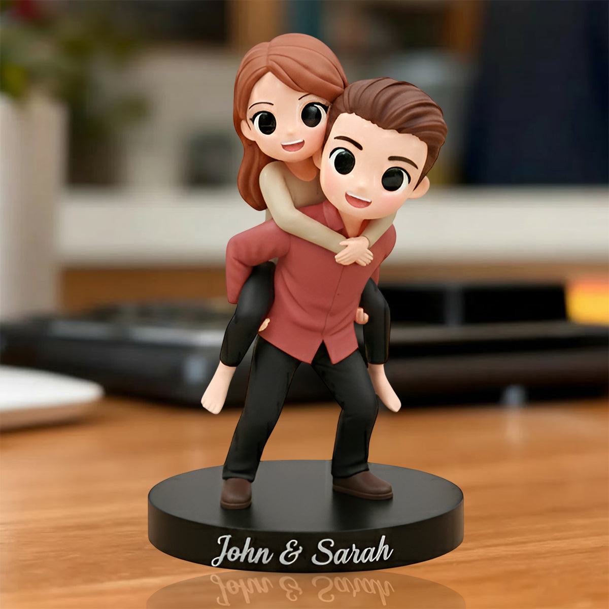 Erinnerungsstück „Loving Memories“ – Personalisierte, individuell gestaltete 3D-Minifigur für Paare