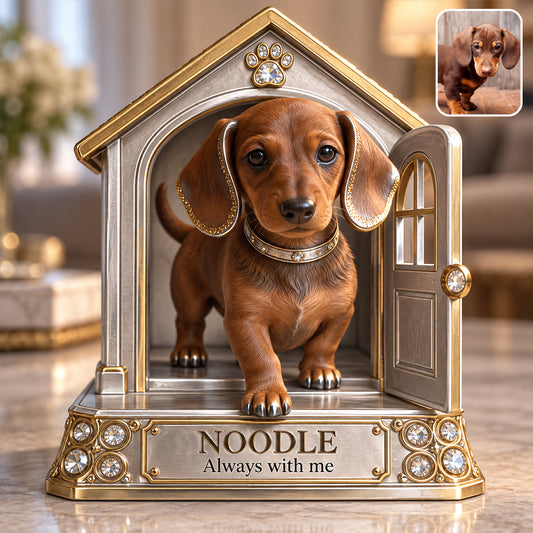 Custom Dog Lover Gift Personalized Pet Portrait Desig, Unique Dog Mom Dad Present for Puppy Owners, Cute Pet Memorial Gift, Personalized Dog Gift - Personalized Dog Custom Shaped Acrylic Plaque