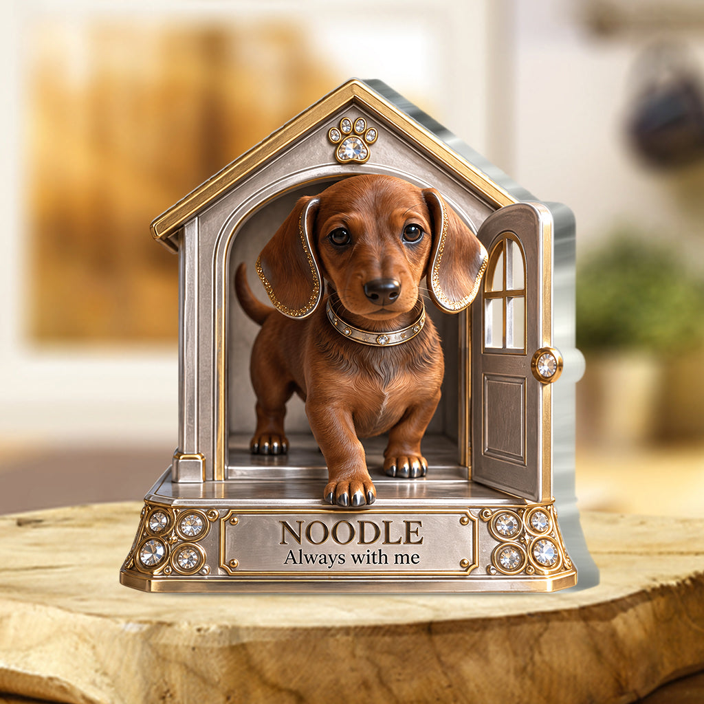 Custom Dog Lover Gift Personalized Pet Portrait Desig, Unique Dog Mom Dad Present for Puppy Owners, Cute Pet Memorial Gift, Personalized Dog Gift - Personalized Dog Custom Shaped Acrylic Plaque