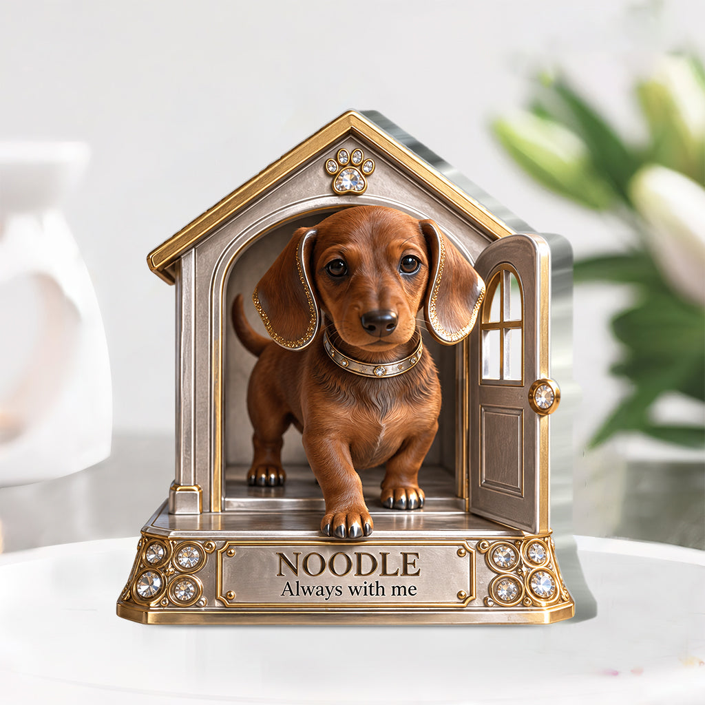 Custom Dog Lover Gift Personalized Pet Portrait Desig, Unique Dog Mom Dad Present for Puppy Owners, Cute Pet Memorial Gift, Personalized Dog Gift - Personalized Dog Custom Shaped Acrylic Plaque