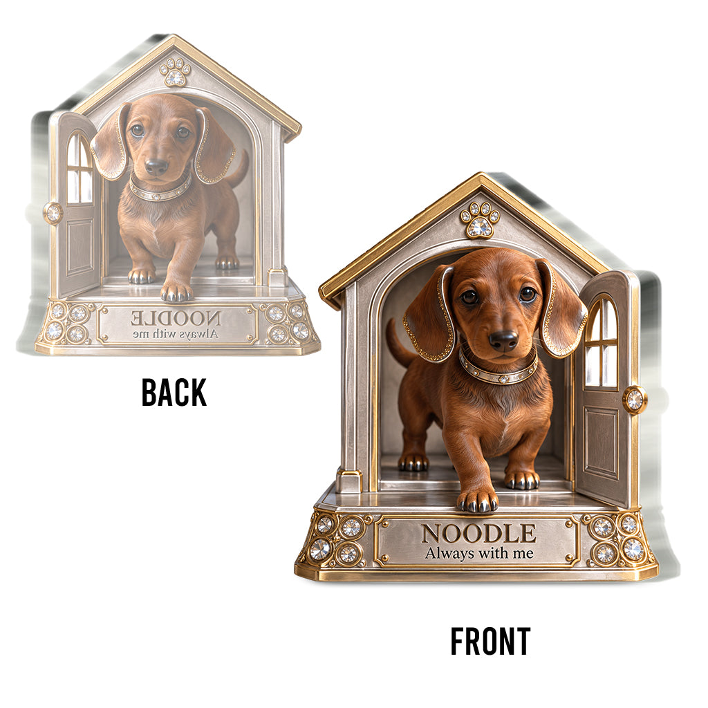 Custom Dog Lover Gift Personalized Pet Portrait Desig, Unique Dog Mom Dad Present for Puppy Owners, Cute Pet Memorial Gift, Personalized Dog Gift - Personalized Dog Custom Shaped Acrylic Plaque