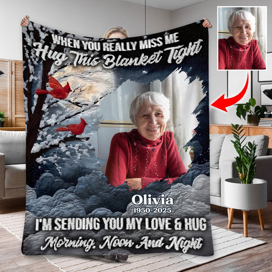 Eine Umarmung aus dem Himmel – Personalisierte Gedenkdecke