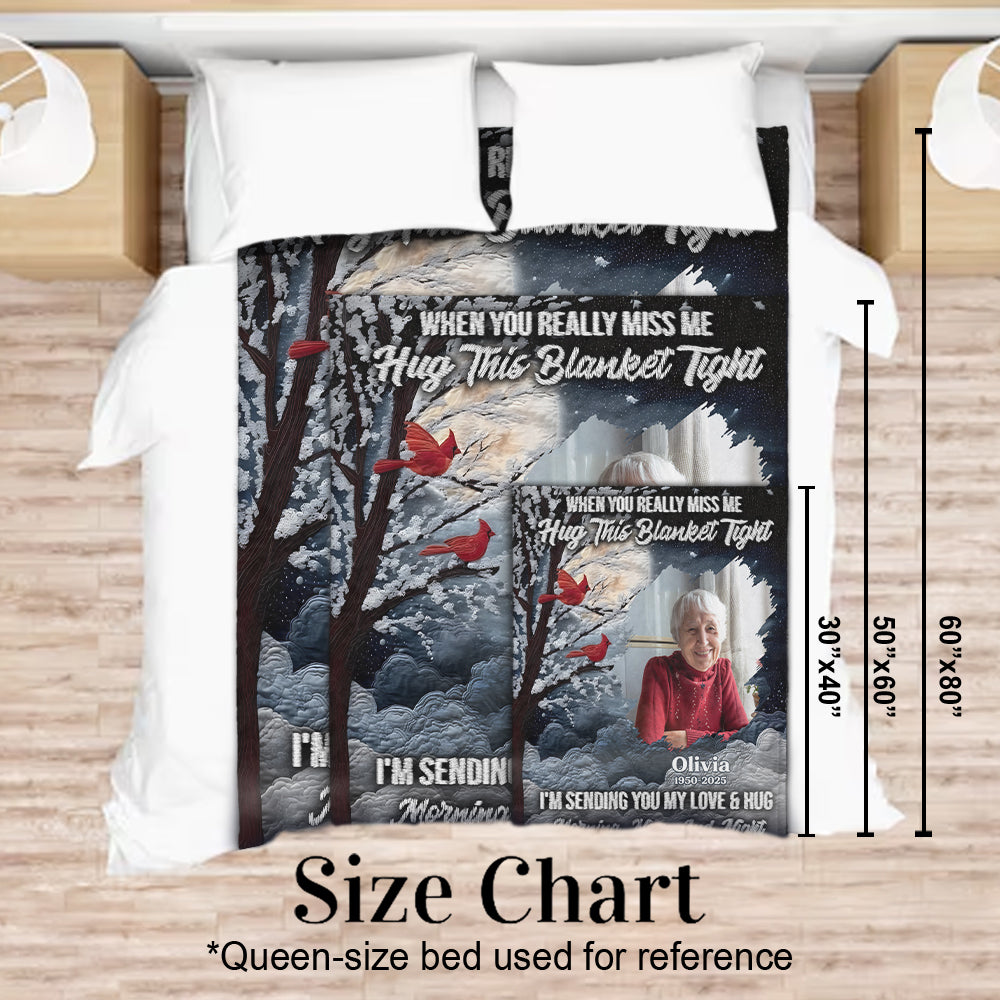 A Hug From Heaven - Personalized Memorial Blanket