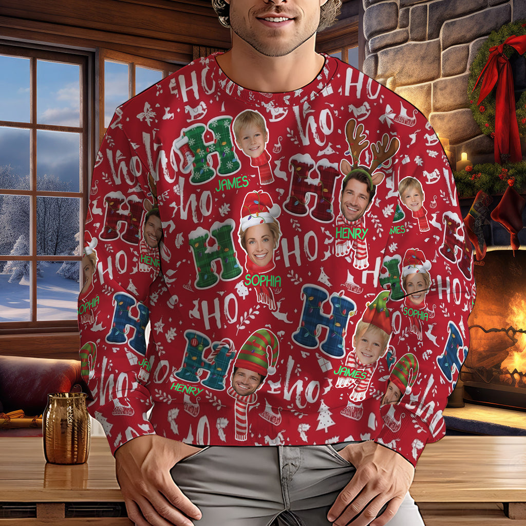 Family Christmas - Personalized Family Ugly Sweater
