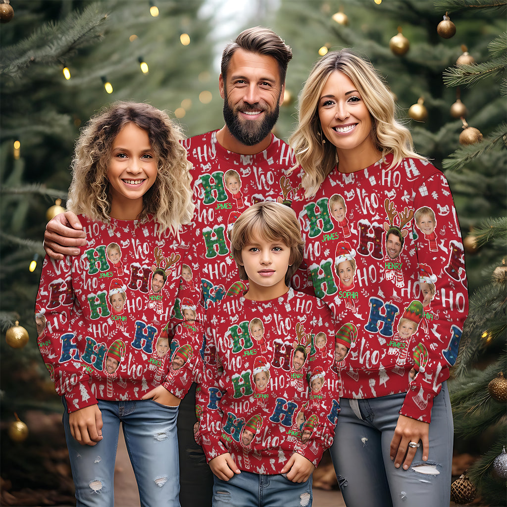 Family Christmas - Personalized Family Ugly Sweater