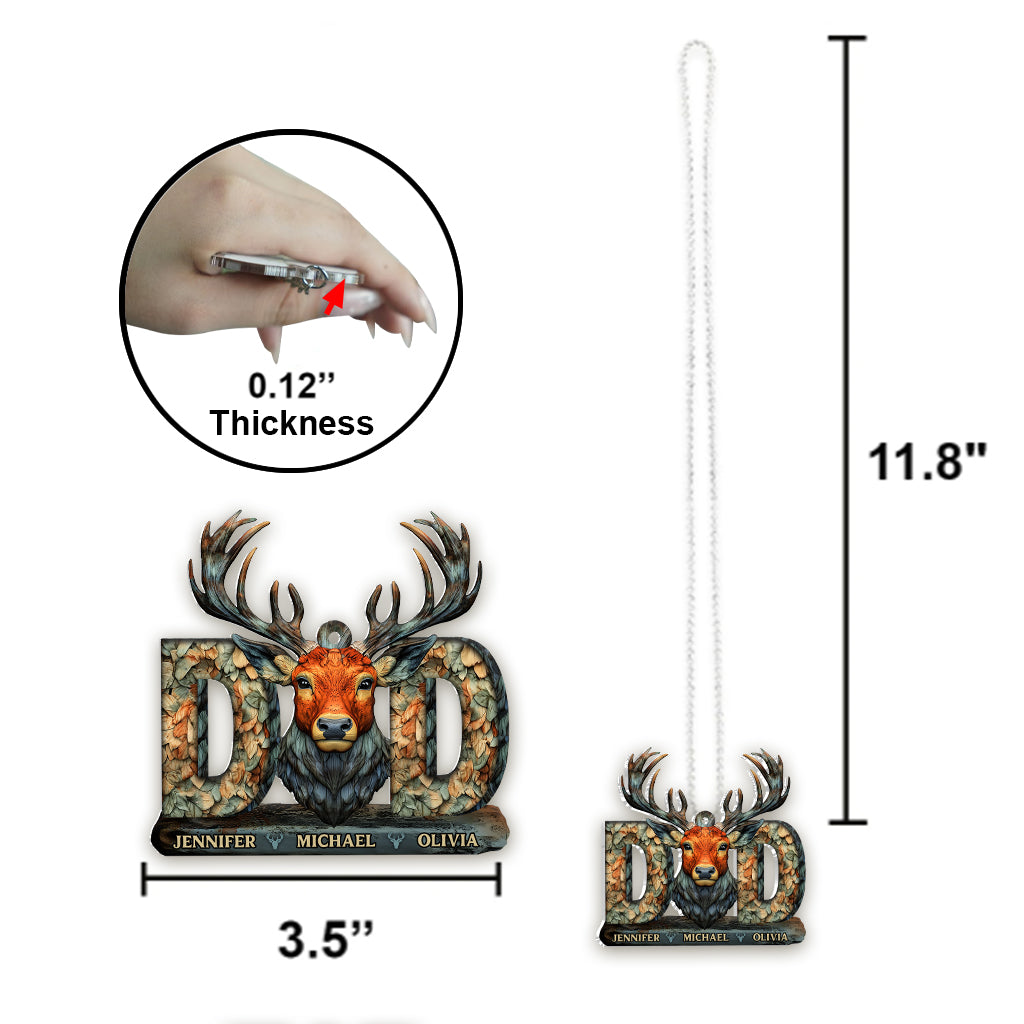 Jagdpapa – Personalisierter Autoanhänger für Jagdliebhaber