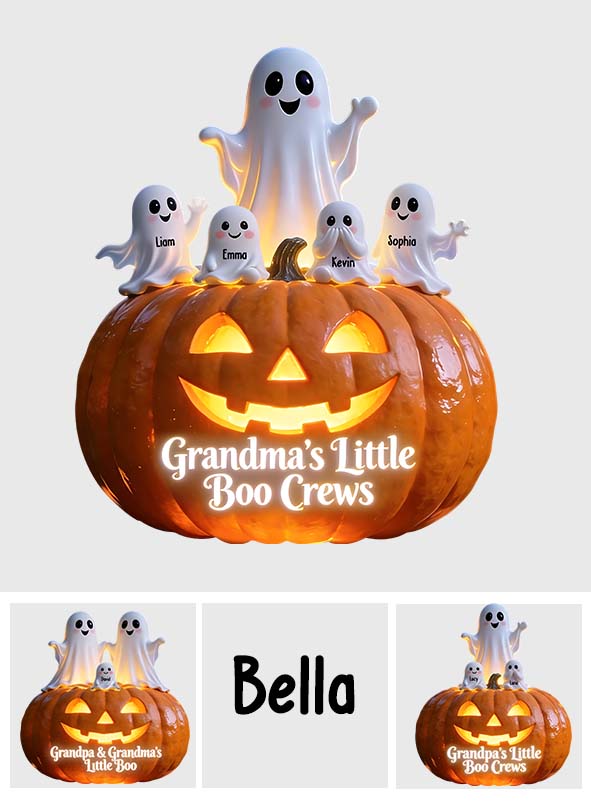 Grandma's Little Boo Crews - Personalized Grandma Solar Acrylic Light