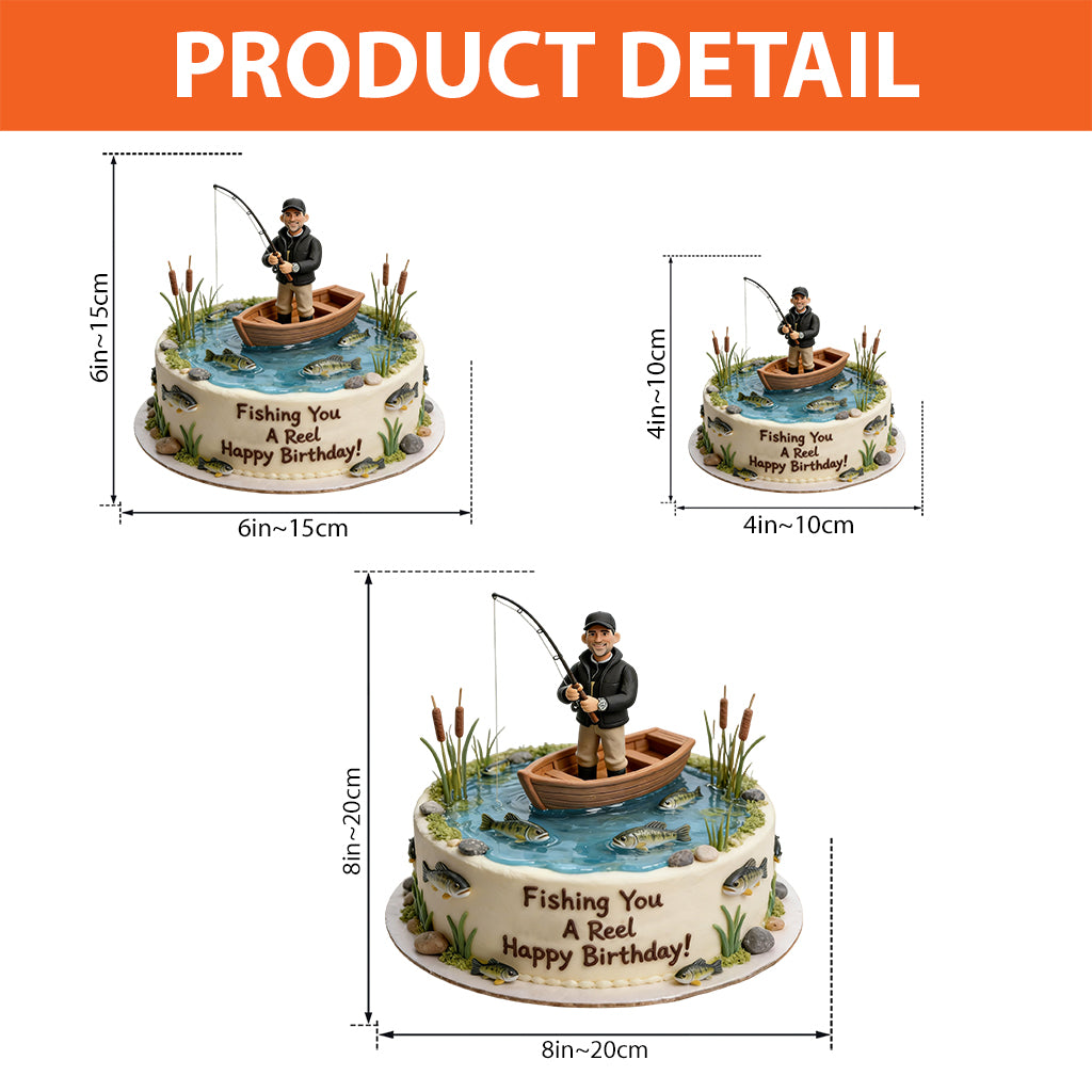 Fishing Cake - Personalized Fishing Custom Shaped Acrylic Plaque