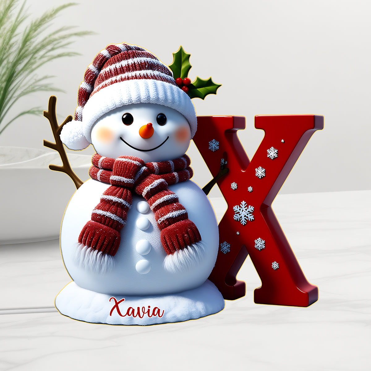 Frohe Weihnachten – Personalisierte Acryl-LED-Nachtleuchte für die ganze Familie