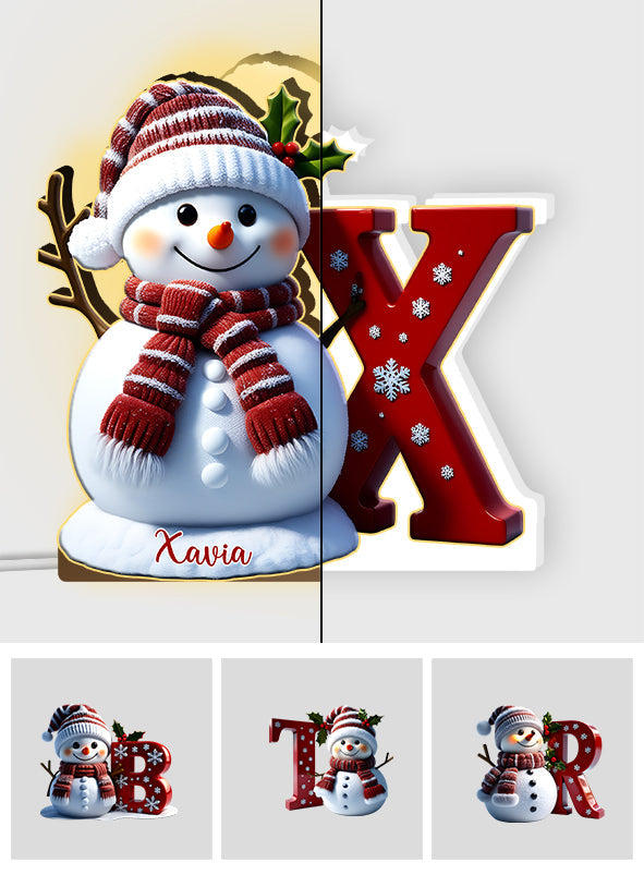 Frohe Weihnachten – Personalisierte Acryl-LED-Nachtleuchte für die ganze Familie