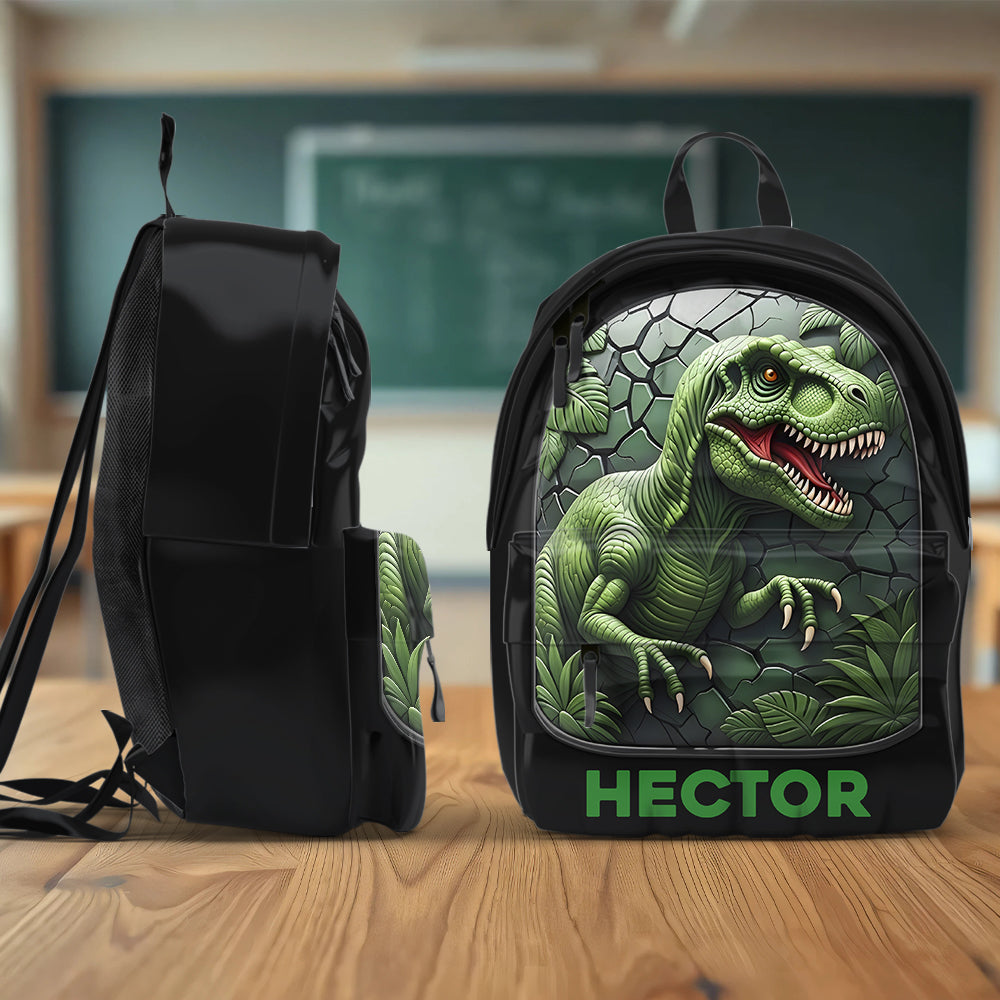 Love Dinosaur - Personalized Kid Classic Cap & Backpack