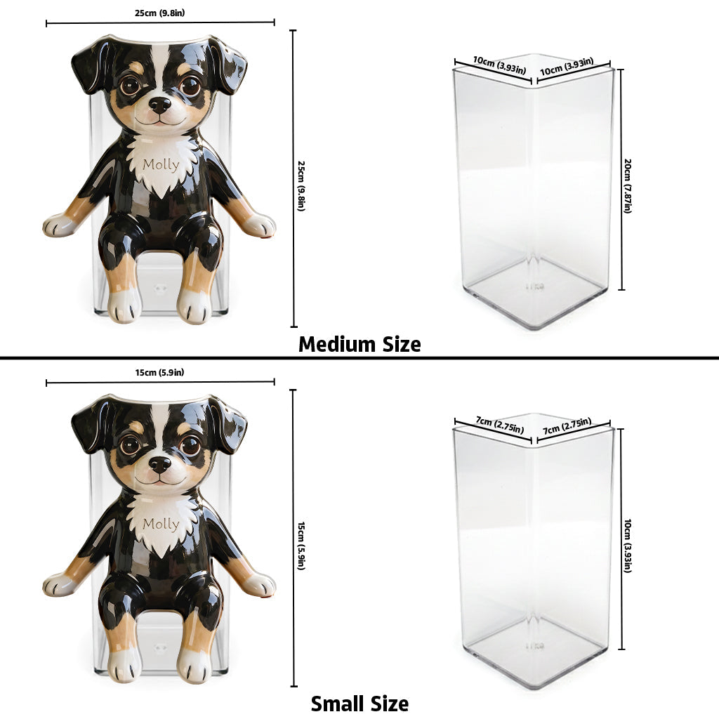 Custom Any Photo - Love My Pet - Personalized Dog Acrylic Pot