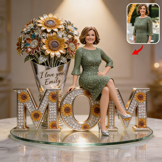 Custom Any Photo, Best Gift For Mom, Grandma - Personalized Mother Custom Shaped Acrylic Plaque