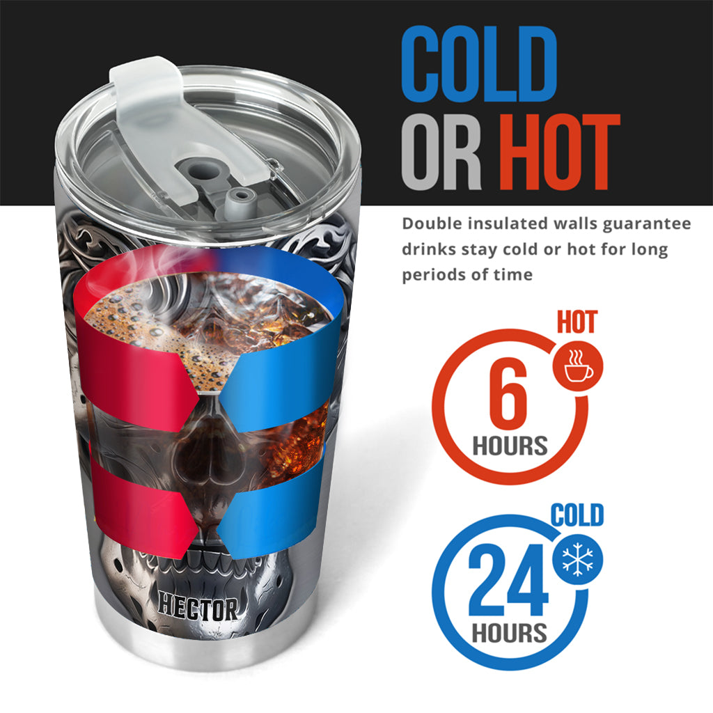 Strong Skull - Personalized Skull Tumbler