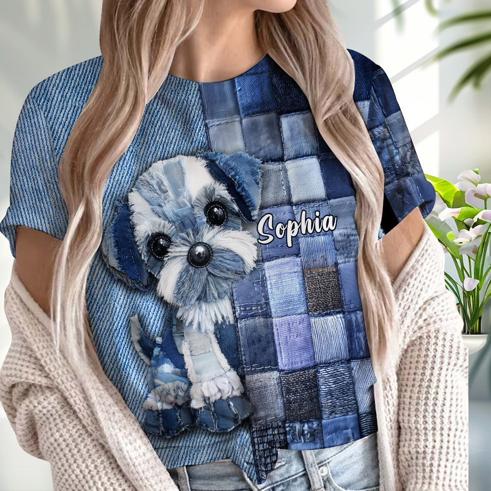 Liebe zum Hund – Personalisiertes T-Shirt mit Hundemotiv