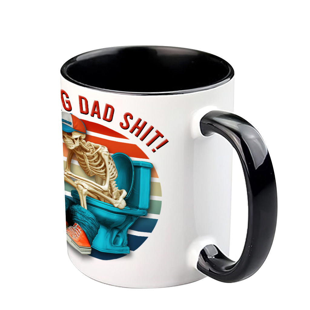 Doing Dad Shit - Personalized Father Accent Mug