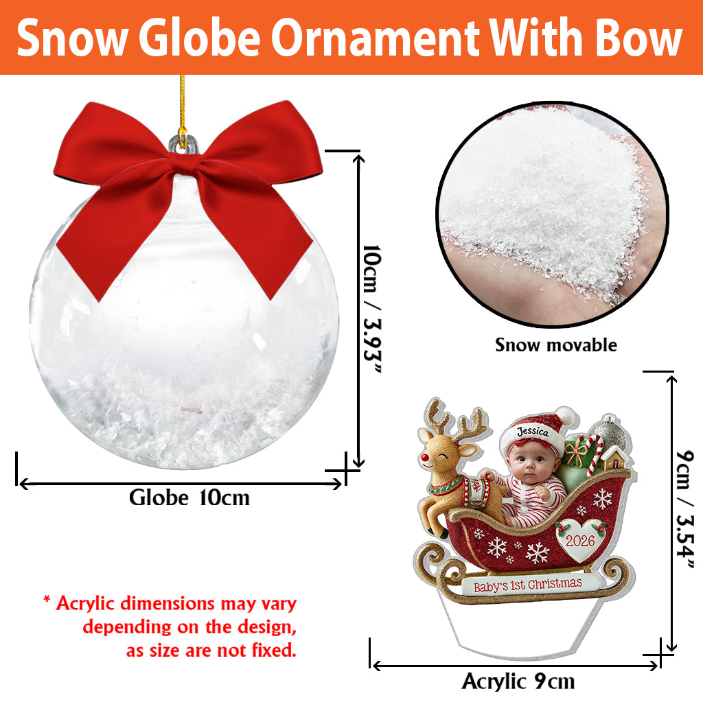 Merry Christmas - Personalized Kid Premium 3D Ornament