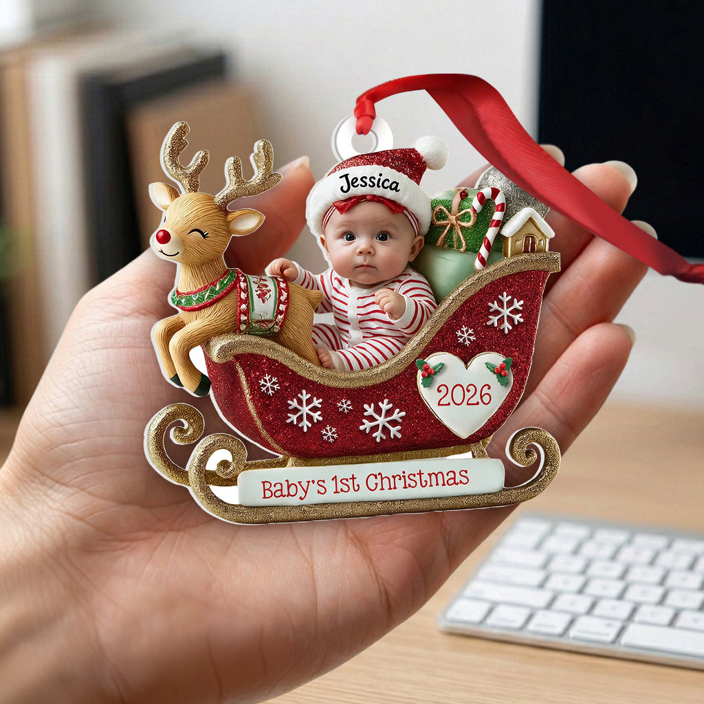 Merry Christmas - Personalized Kid Premium 3D Ornament