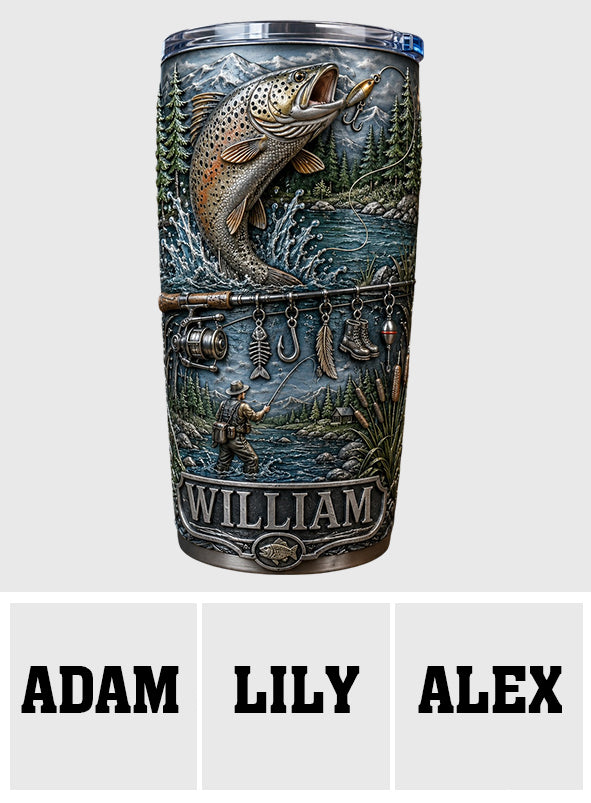 Gone Fishing - Personalized Fishing Tumbler