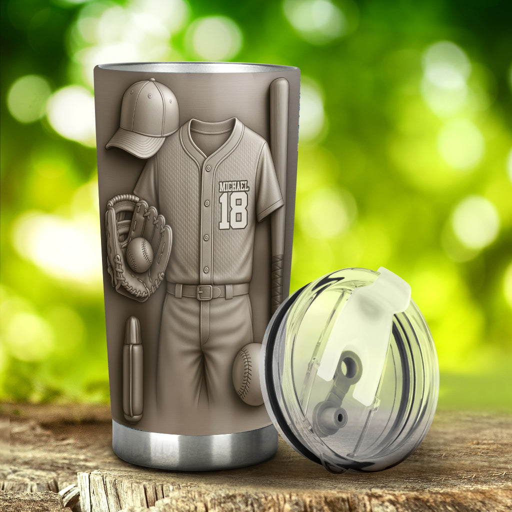 Baseball ist mehr als nur ein Spiel – personalisierter Baseball-Trinkbecher