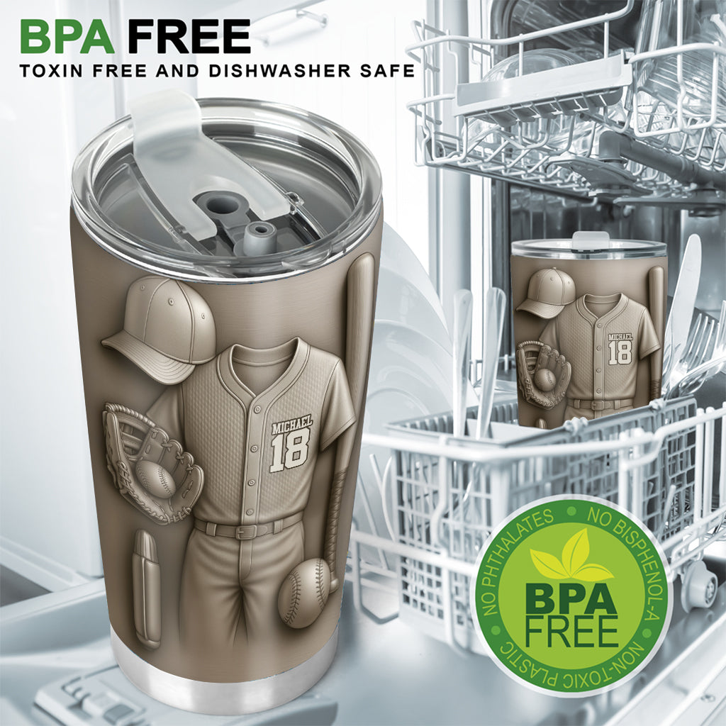 Baseball ist mehr als nur ein Spiel – personalisierter Baseball-Trinkbecher