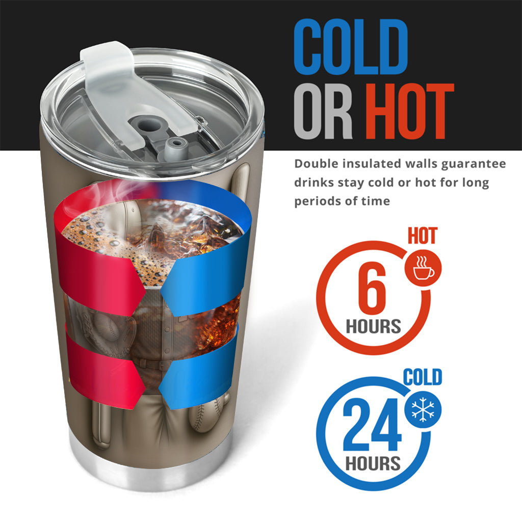 Baseball ist mehr als nur ein Spiel – personalisierter Baseball-Trinkbecher
