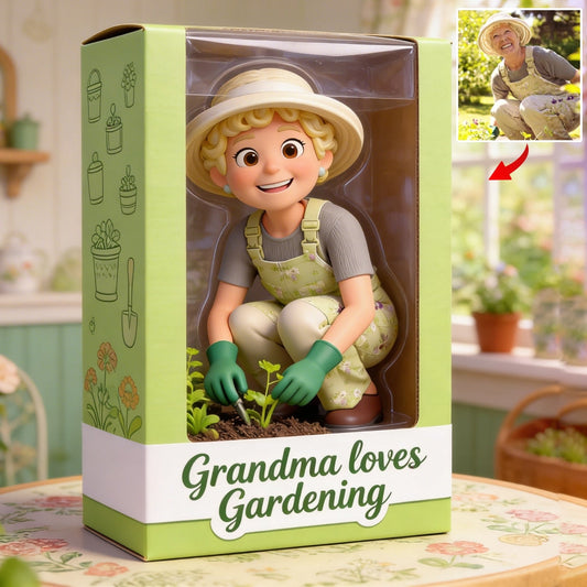 Jedes Hobby, jedes Foto – Gärtnern, Lesen, Nähen … – Personalisierte Acrylplakette in individueller Form zum Thema Gärtnern