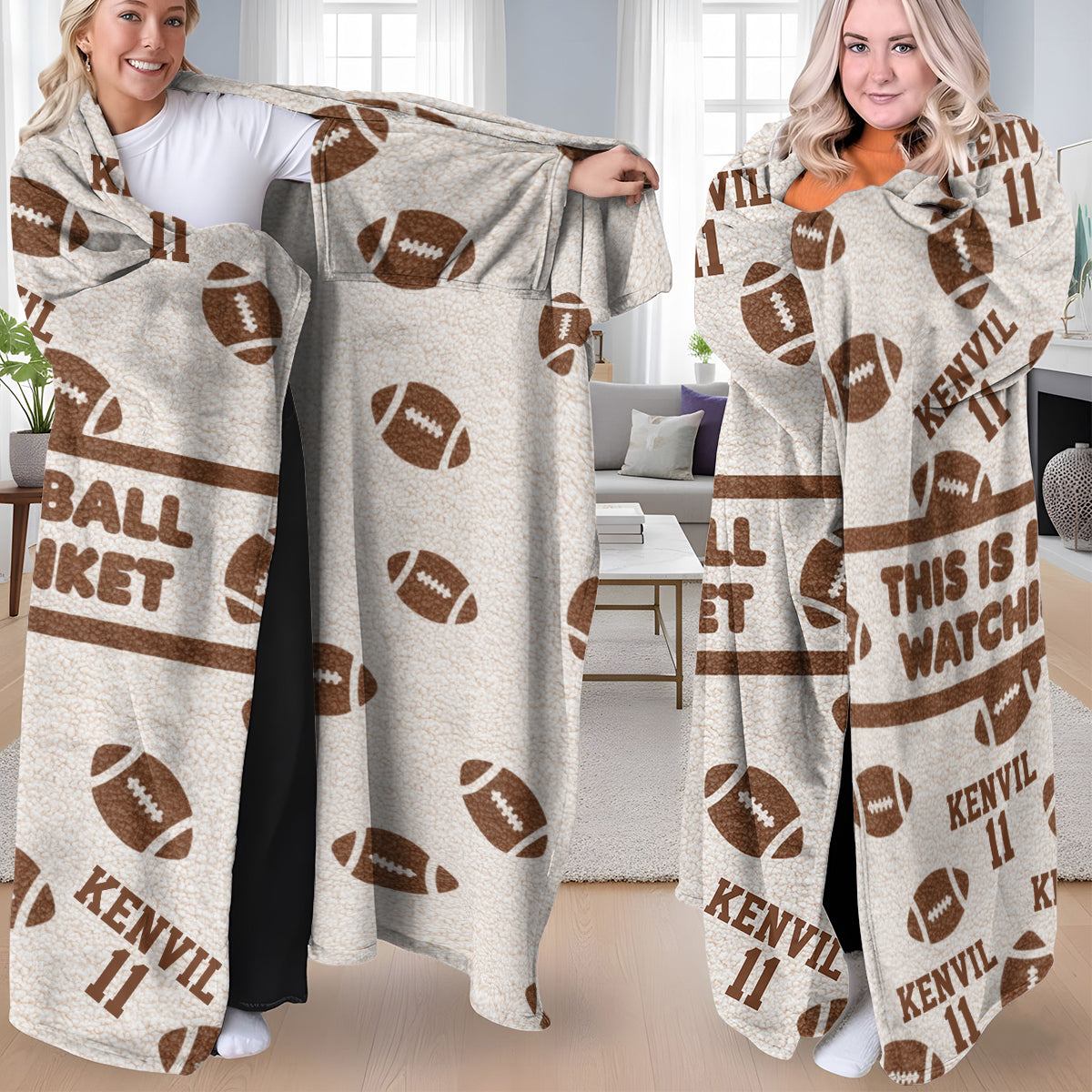 Das ist meine Fußball-Schaudecke – personalisierte tragbare Fußballdecke