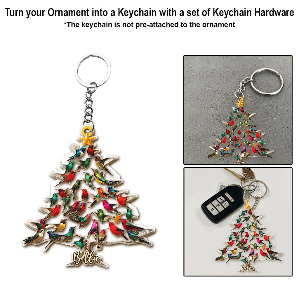 Love Hummingbird - Personalized Hummingbird Ornament