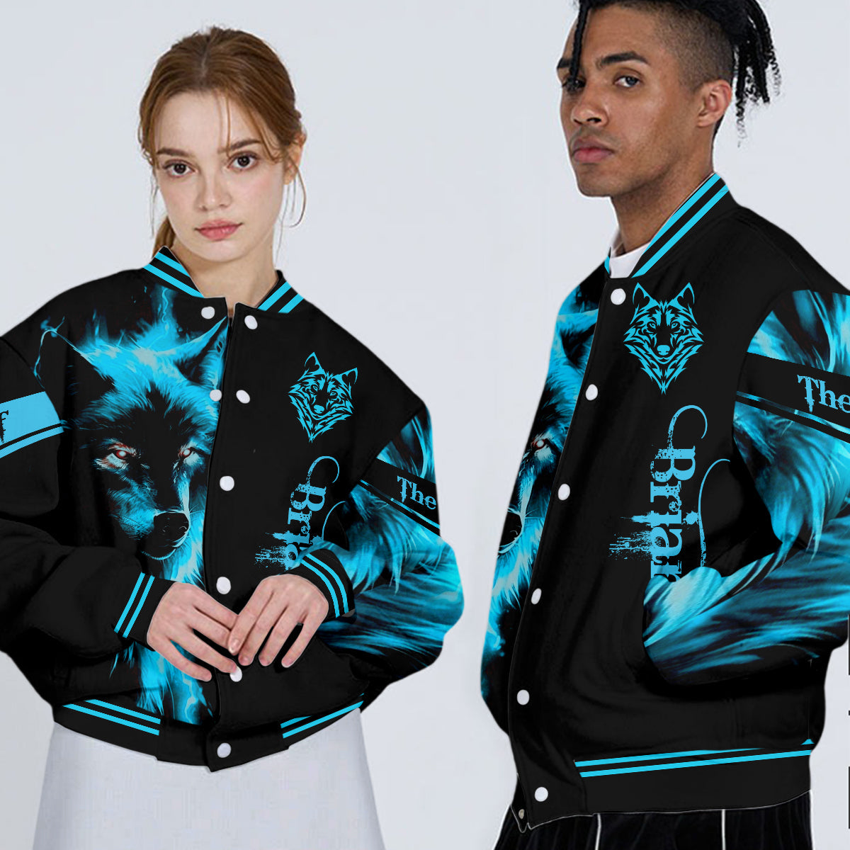 Der Wolf – Personalisierte Wolf-Collegejacke