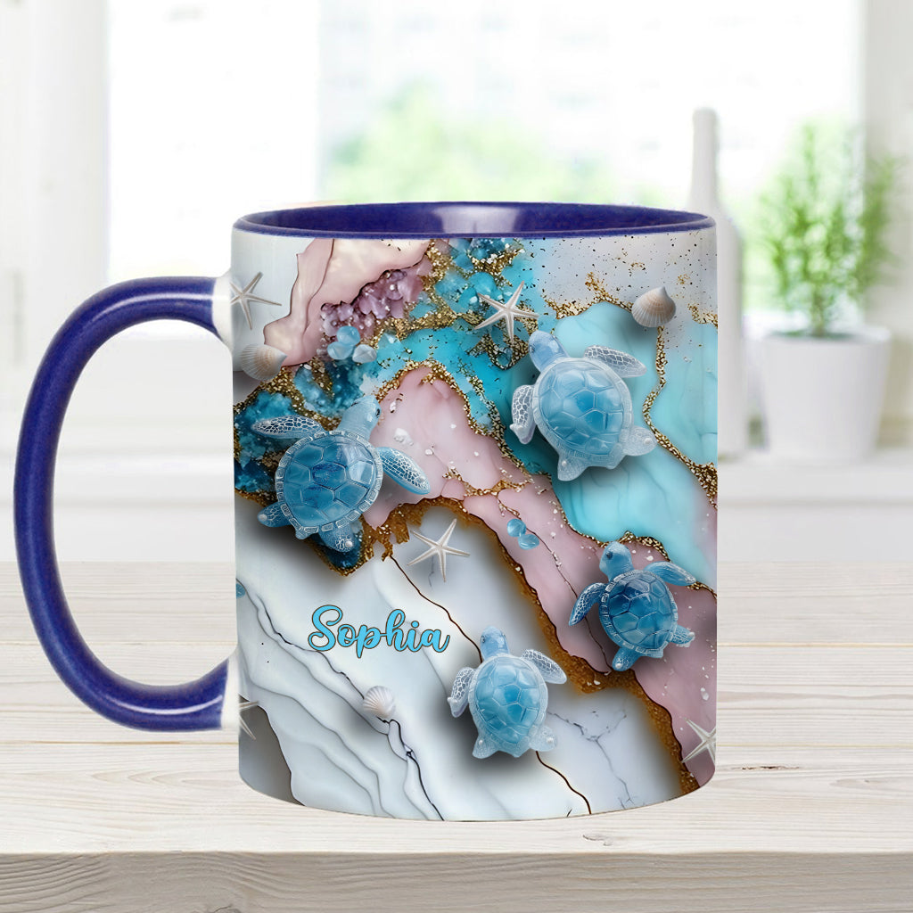 Love Turtles - Personalized Turtle Accent Mug
