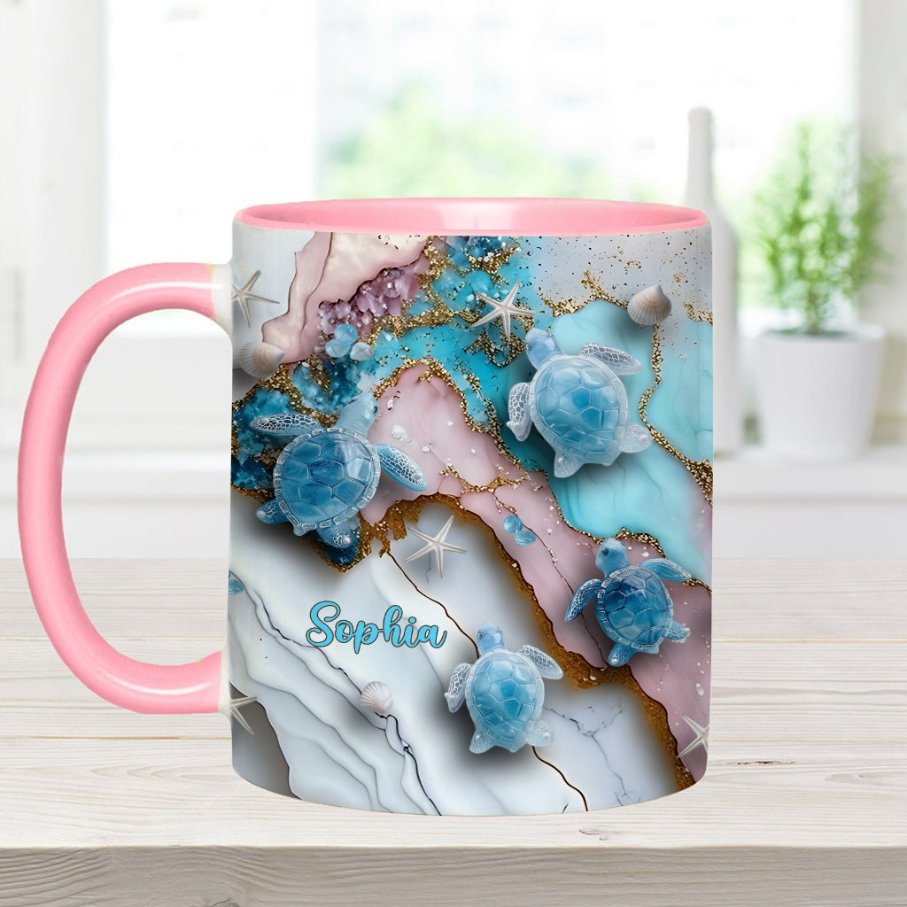 Love Turtles - Personalized Turtle Accent Mug