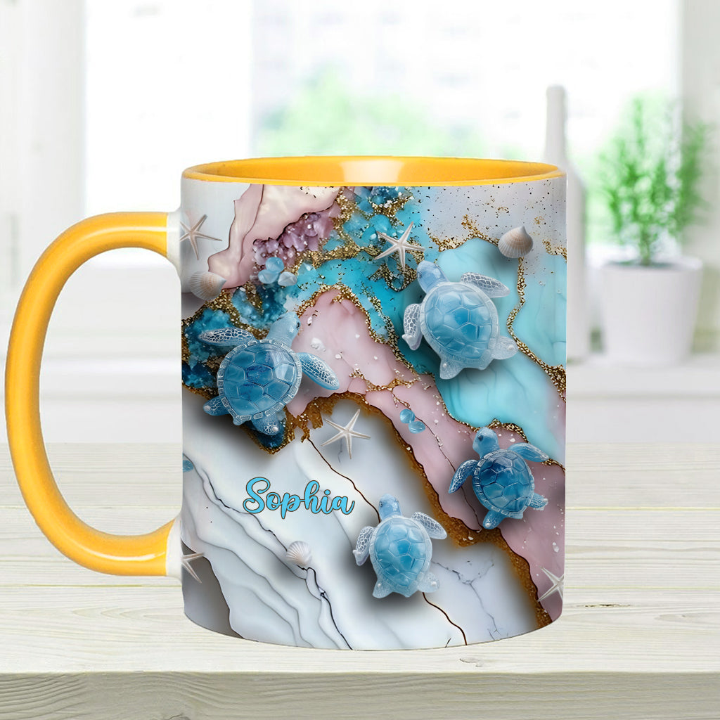 Love Turtles - Personalized Turtle Accent Mug