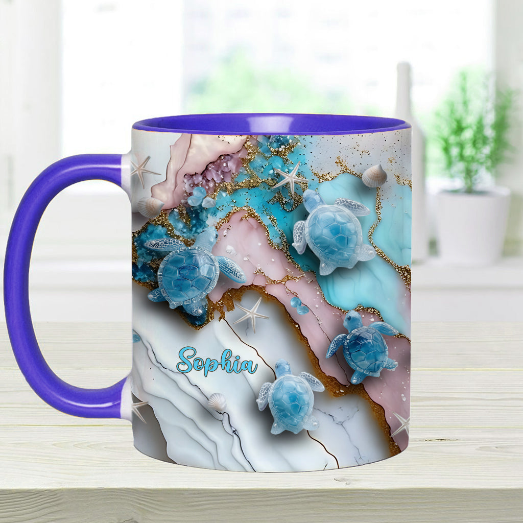 Love Turtles - Personalized Turtle Accent Mug