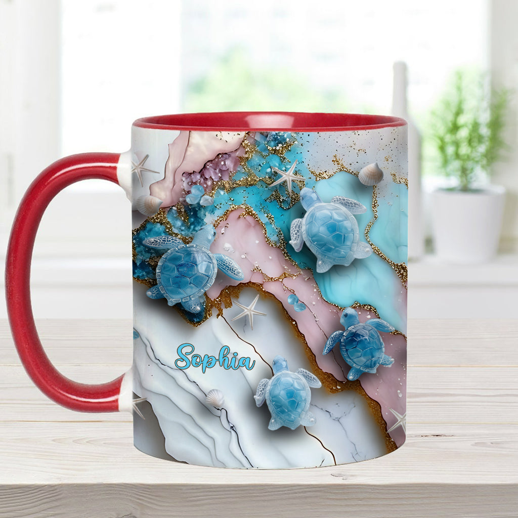 Love Turtles - Personalized Turtle Accent Mug