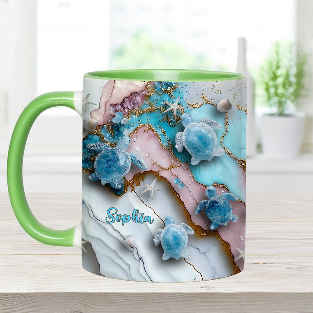 Love Turtles - Personalized Turtle Accent Mug