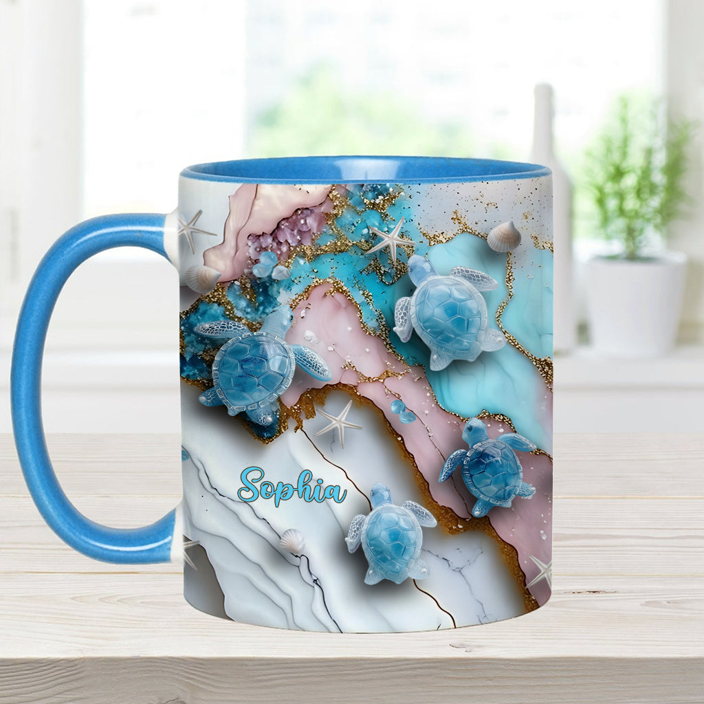 Love Turtles - Personalized Turtle Accent Mug