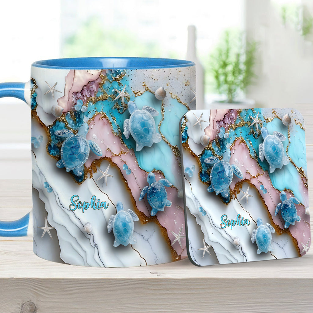 Love Turtles - Personalized Turtle Accent Mug